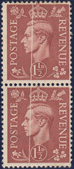 124113 1942 1½D PALE RED-BROWN (SG487) FINE DR BLADE FLAW.