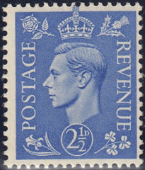 124170 1941 2½D LIGHT ULTRAMARINE (SG489) DOUBLE PAPER.