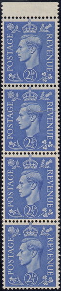 124176 1941 2½D LIGHT ULTRAMARINE (SG489) DOUBLE PAPER.