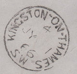 124466 'KINGSTON-ON-THAMES/S.W' COLLECTION OF DATE STAMPS (9) 1860-1866.