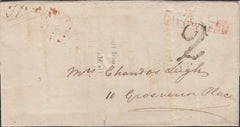125037 1835 UNDELIVERED MAIL USED IN LONDON/TWOPENNY POST.