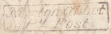 125076 1826 MAIL TORQUAY TO GLOUCESTERSHIRE/'NEWTON ABBOT/PY.POST' HAND STAMP (DN953).