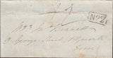 125109 1829 MAIL SALTASH TO PLYMOUTH WITH 'PLYMOUTH/PY.POST' HAND STAMP (DN1122).