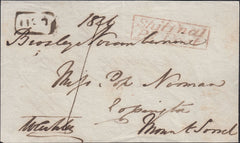 125182 1826 FREE FRONT BROSELEY TO MOUNTSORREL (LEICS) WITH 'SHIFFNAL/PY. POST' HAND STAMP (SH552).