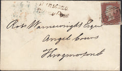 125218 1849 MAIL STANSTEAD TO LONDON WITH 'STANSTEAD/PENNY POST' HAND STAMP (HE476).
