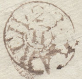 125282 1787 MAIL KILMARNOCK TO LONDON WITH SCARCE LONDON 'EXPERIMENTAL' CIRCULAR DATE STAMP TYPE L4c.