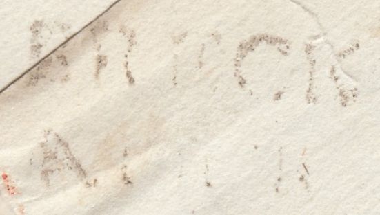 125283 1787 MAIL BRECKNOCK TO QUEEN ANNE'S BOUNTY LONDON WITH SCARCE LONDON 'EXPERIMENTAL' CIRCULAR DATE STAMP TYPE L4c.