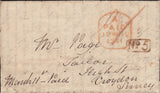 125330 1841 'ROMFORD' LONDON COUNTRY SORTING OFFICE DATE STAMP (L522) ON LETTER TO CROYDON.