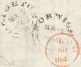 125361 1843 MAIL HEVINGHAM (NORFOLK) TO BRIGHTON WITH NORWICH DISTINCTIVE MALTESE CROSS (SPEC B1ts).