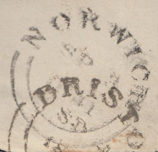 125362 1841 PIECE WITH 'HEVINGHAM/PENNY POST' HAND STAMP (NK191).