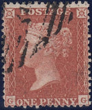 125407 1855 DIE 2 1D PL.15 S.C.14 (SG24)(GG) MATCHED WITH L.C.14 PRINTING (SPEC C6).