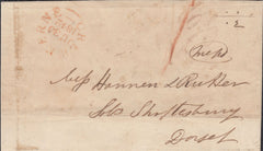 125420 1842 MAIL HASELBURY (SOMS) TO SHAFTESBURY WITH 'HASELBURY/PENNY POST' HAND STAMP (SO528).