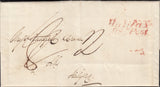 125431 1835 MAIL HEBDEN BRIDGE TO HALIFAX WITH 'HALIFAX/PY POST' HAND STAMP (YK1211).