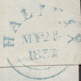 125456 1837 MAIL USED TODMORDEN TO HALIFAX WITH 'HALIFAX/PENNY POST' HAND STAMP (YK1213).