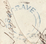 125539 1857 DIE 2 1D PL.49 PALE ROSE ON TRANSITIONAL PAPER (SPEC C9(4)(EC) ON COVER LOUGHBOROUGH TO SUFFOLK.