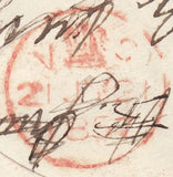 125539 1857 DIE 2 1D PL.49 PALE ROSE ON TRANSITIONAL PAPER (SPEC C9(4)(EC) ON COVER LOUGHBOROUGH TO SUFFOLK.