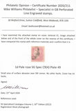 125539 1857 DIE 2 1D PL.49 PALE ROSE ON TRANSITIONAL PAPER (SPEC C9(4)(EC) ON COVER LOUGHBOROUGH TO SUFFOLK.