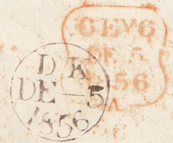 125559 1855 DIE 2 1D PL.18 L.C.14 (SPEC C6)(IA) ON COVER LONDON TO SURREY/MISSING IMPRIMATUR LETTERING.