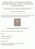 125685 1855 DIE 2 1D PL.19 S.C.14 (SG24)(LC).
