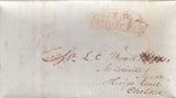 125707 1833 TURNED LETTER USED IN LONDON WITH 'M.S' MISSORTED HAND STAMP (L563).