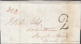 125707 1833 TURNED LETTER USED IN LONDON WITH 'M.S' MISSORTED HAND STAMP (L563).