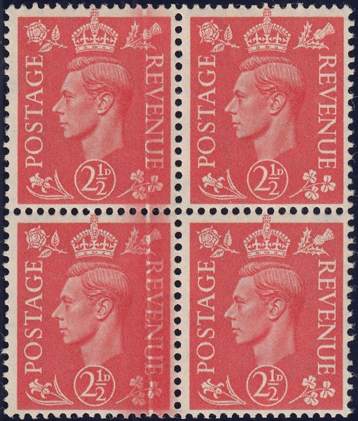 125716 1951 2½D PALE SCARLET (SG507) DR BLADE FLAW.