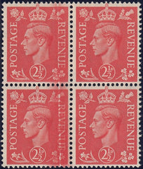 125716 1951 2½D PALE SCARLET (SG507) DR BLADE FLAW.