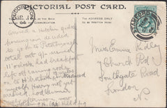125735 1904 MAIL DUDDINGTON (NORTHANTS) TO LONDON WITH 'DUDDINGTON' DATE STAMP.