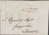 125785 1837 MAIL BIRSTAL (YORKS) TO LONDON WITH 'BIRSTAL/PENNY POST' HAND STAMP (YK385).