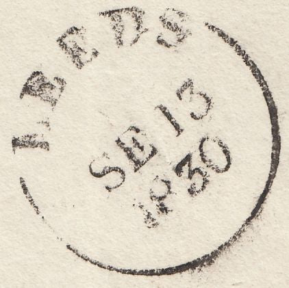 125803 1830 MAIL BIRSTAL (WEST YORKS) TO HALIFAX WITH 'BIRSTAL/PENNY POST' HAND STAMP (YK385).