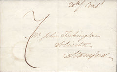 125816 1836 MAIL BOURNE (LINCS) TO STAMFORD WITH 'BOURNE' UDC (LI164).
