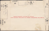125874 1927 LETTER CARD GOMERSALL, LEEDS TO BRIGHTON WITH 'FOUND OPEN...' LABELS.
