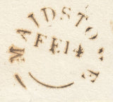 125910 UNDATED WRAPPER MAIDSTONE TO LONDON WITH 'MAIDSTONE/PENNY POST' HAND STAMP (KT728).