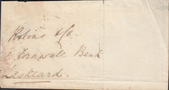 125915 1827 MAIL CHARING TO SITTINGBORNE WITH 'MAIDSTONE/PENNY POST' HAND STAMP (KT728).