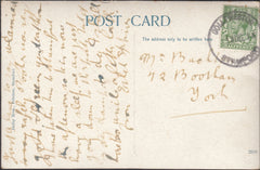 125942 1914 MAIL COLLYWESTON (NORTHANTS) TO YORK WITH 'COLLYWESTON/STAMFORD' RUBBER DATE STAMP.