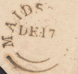 125956 1830 MAIL USED LOCALLY IN KENT WITH 'MAIDSTONE/PENNY POST' HAND STAMP (KT728).
