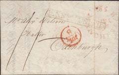 125966 1808 MAIL OLDHAM TO EDINBURGH/MANCHESTER PENNY POST/PRINTED BILL-HEAD.