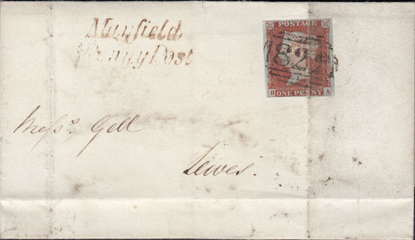 125973 1844 MAIL MAYFIELD (SUSSEX) TO LEWES WITH 'MAYFIELD/PENNY POST' HAND STAMP (SX866).