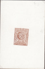 126039 CIRCA 1910 DE LA RUE 'MINERVA HEAD' DIE PROOFS.