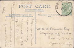 126148 1905 MAIL GODALMING (SURREY) LOCAL USAGE WITH 'GODALMING' SKELETON DATE STAMP.
