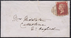 126169 1869 MOURNING ENVELOPE SHERBORNE TO OXFORD, EARLIEST KNOWN USAGE '702' 4VOS NUMERAL.