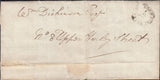 126328 1784 MAIL FROM PRISONER KINGS BENCH PRISON TO HARLEY STREET WITH 'PENNY POST NOT PAID/W' HAND STAMP (L394).