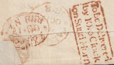 126341 1818 MAIL USED IN LONDON WITH 'TO BE DELIVERED/BY 10, O'CLOCK/ON SUND MORN' HAND STAMP (L708b).