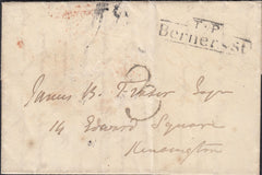 126343 1827 MAIL USED IN LONDON WITH 'TO BE DELIVERED/BY 10 SUND.MORN' HAND STAMP (L710).