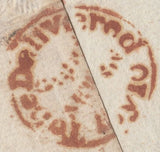 126346 1827 MAIL LONDON TO SUNBURY (MIDDLX) WITH CIRCULAR 'TO BE DELIVERED/BY 10/SUND.MORN' HAND STAMP (L711).