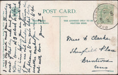 126428 1906 MAIL USED LOCALLY IN BRENTWOOD (ESSEX) WITH 'BRENTWOOD' SKELETON DATE STAMP.