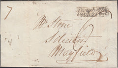 126515 1829 MAIL ROTTINGDEAN, SUSSEX TO MAYFIELD WITH 'BRIGHTON/PENNY POST' HAND STAMP (SX198).