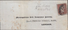 126605 1849 LARGE PIECE NORWICH TO LONDON WITH 'BLOFIELD/PENNY POST' HAND STAMP (NK45).