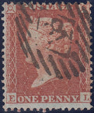 126682 1855 MATCHED PAIR DIE 2 1D PL.13 S.C.14 (SG24) AND L.C.14 (SPEC C6) LETTERED EL.