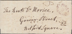 126787 1814 'RETURNED LETTER.' WRAPPER FROM THE 'RETURNED LETTER-OFFICE' LONDON TO EDINBURGH.